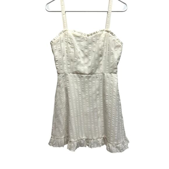 Speechless Y2K Women Babydoll Gingham Mini Dress S Ruffle Lined Resort Beach - Picture 1 of 10